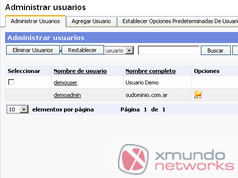 Panel de Administrador - Administrar Usuarios