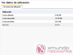 Panel de Usuario - Ver datos de utilización